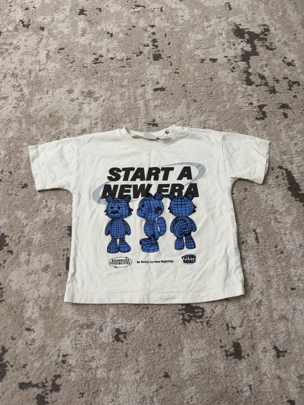 Zara Boy Graphic Short Sleeve T-Shirt Size 3